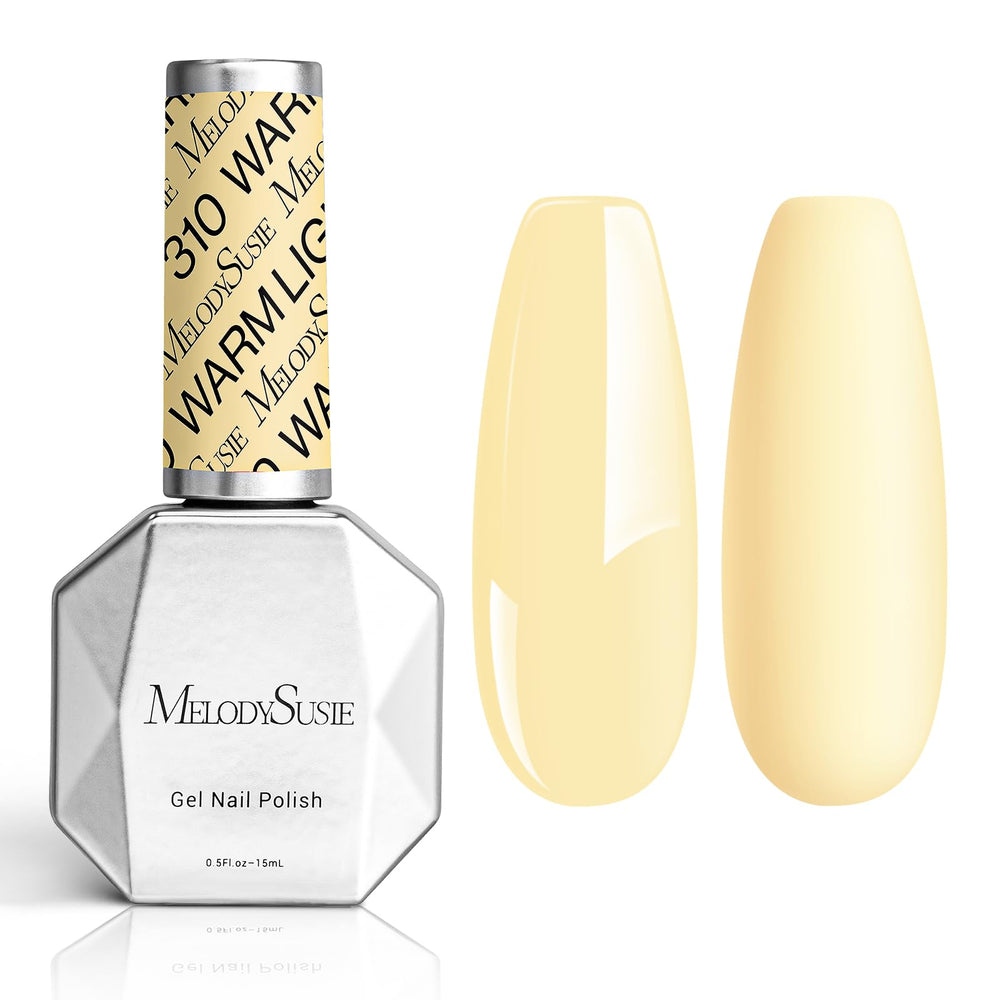 MelodySusie Thick Yellow Gel Nail Polish bottle for long lasting color and smooth coverage.