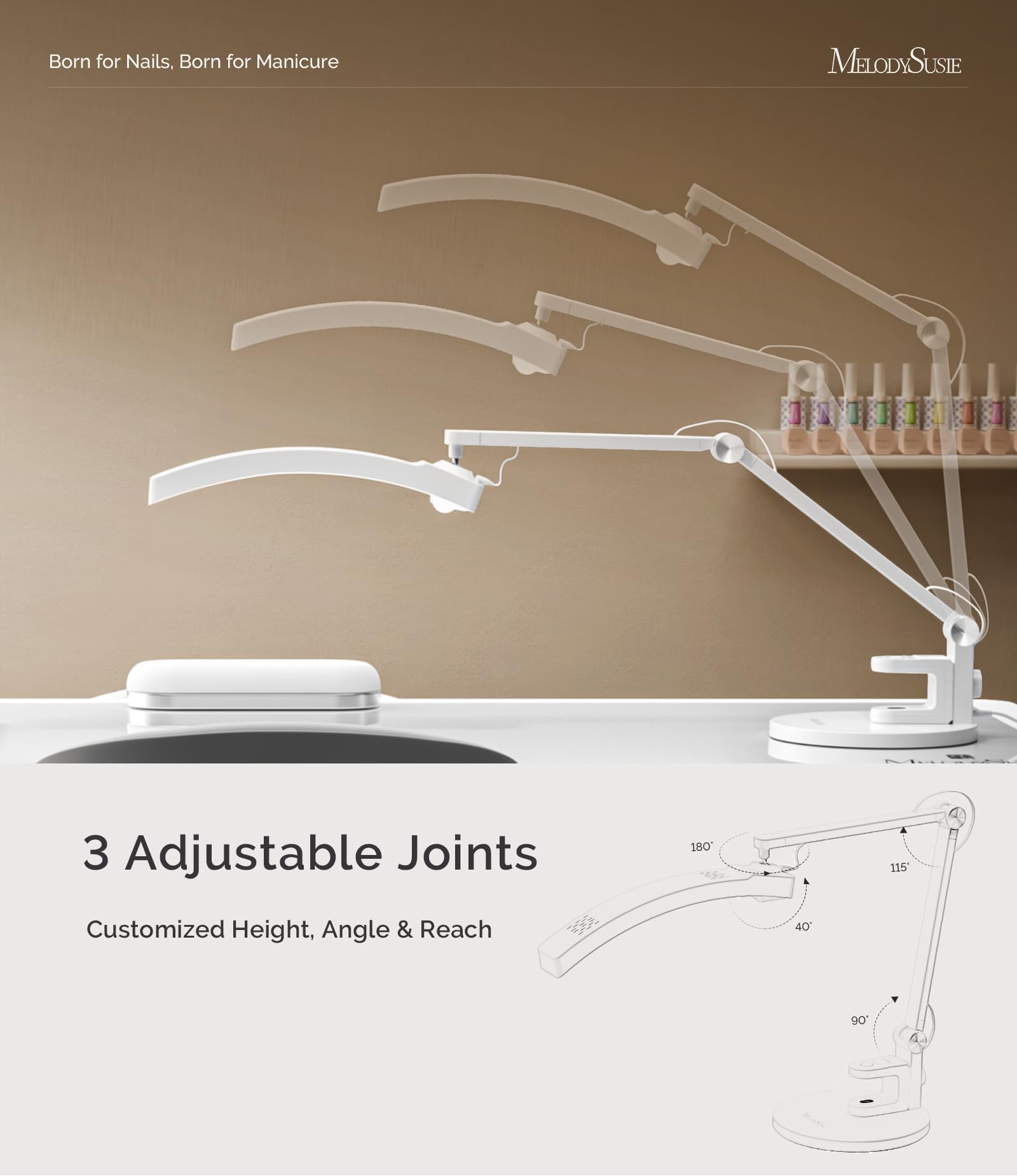 MelodySusie three color temps mimic environments for accurate nail color checks