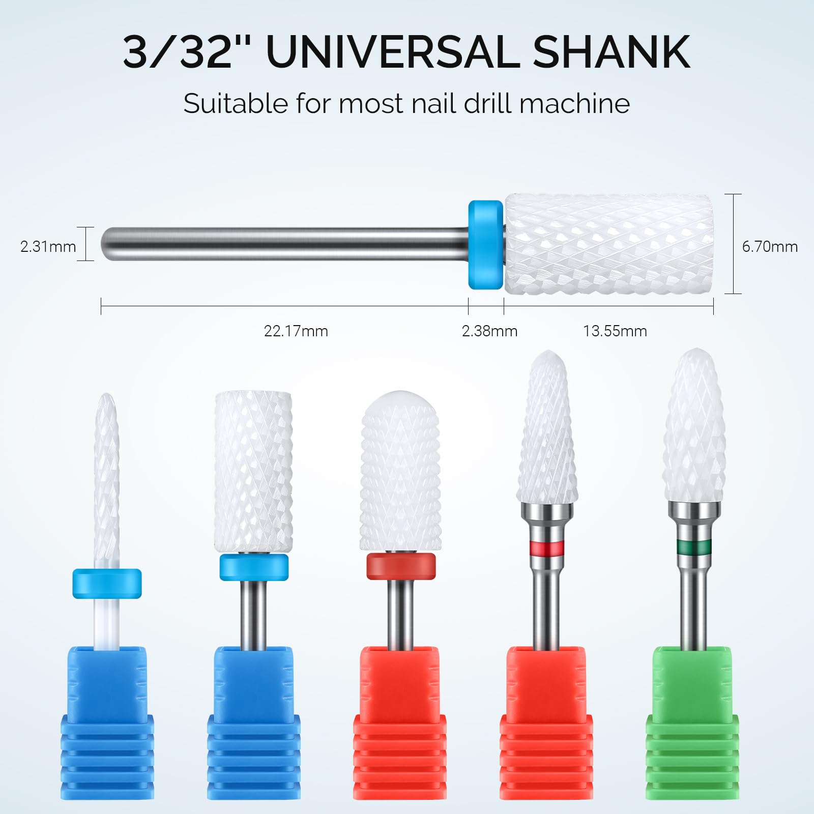 MelodySusie universal 3-32 shank compatibility with most professional drills.