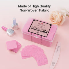 MelodySusie para quitar esmalte de uñas sin pelusa ni residuos.