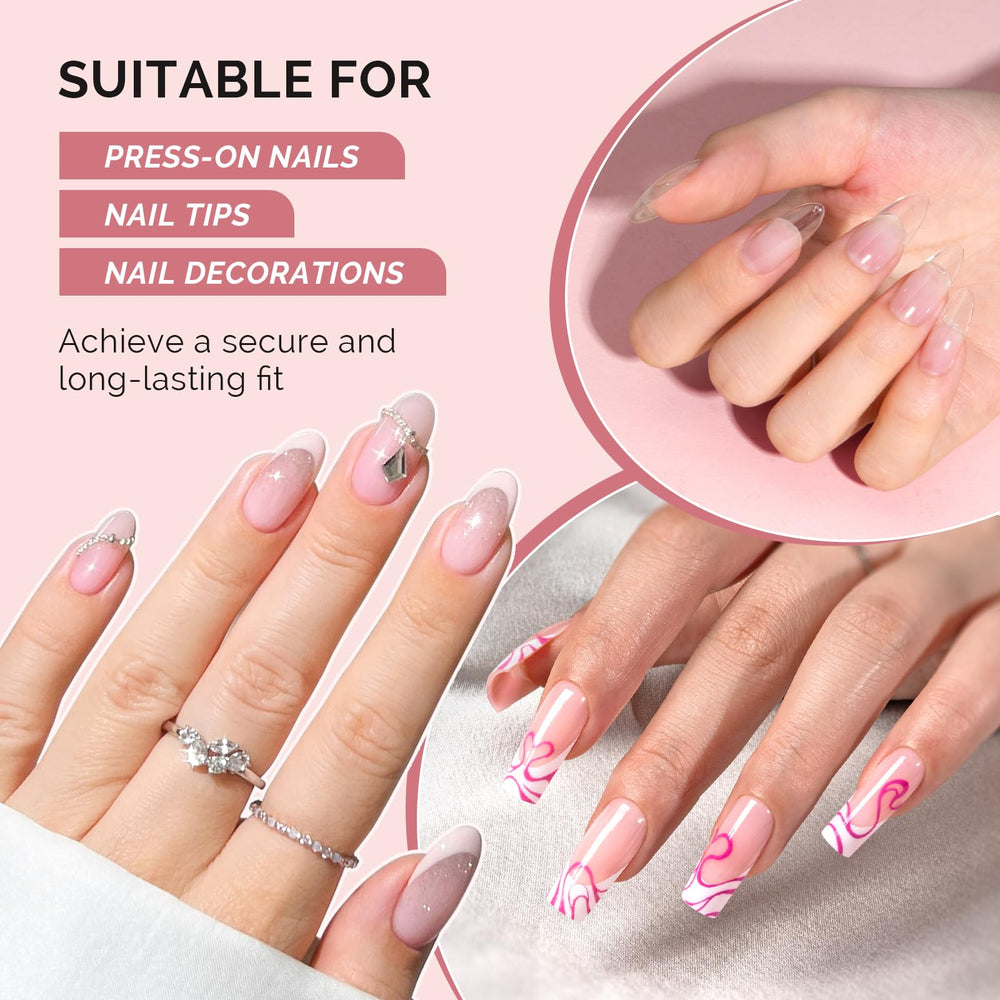 MelodySusie: uso versátil para uñas postizas, aplicaciones transparentes y decoración.
