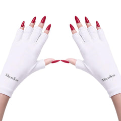 MelodySusie UV gloves for gel nails protect hands during lamp curing