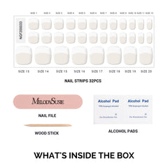 MelodySusie UV/LED compatible gel strips cure for lasting shine.