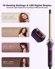 MELYDO 13mm iron swivel cord allows tangle-free styling during use.