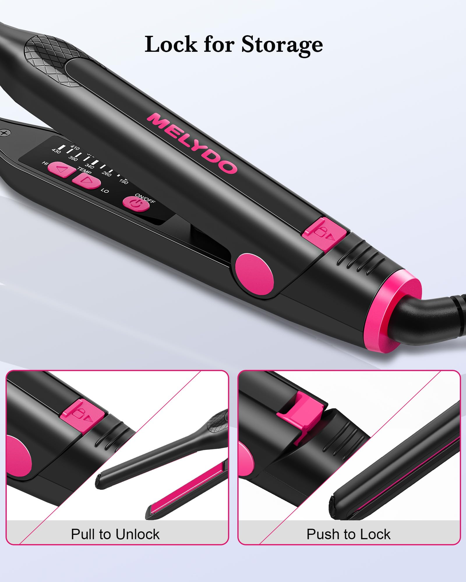 MELYDO 360 degree swivel cord for easy maneuvering