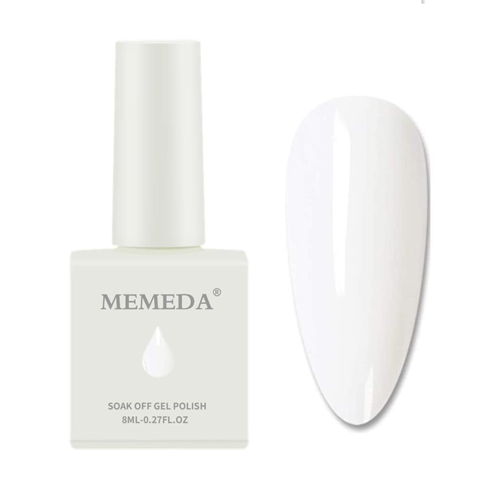 Close-up of MEMEDA gel polish brush applying thin layers for even coverage