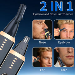 Mendaping ear trimmer with a 360-degree head for safe ear hair grooming.