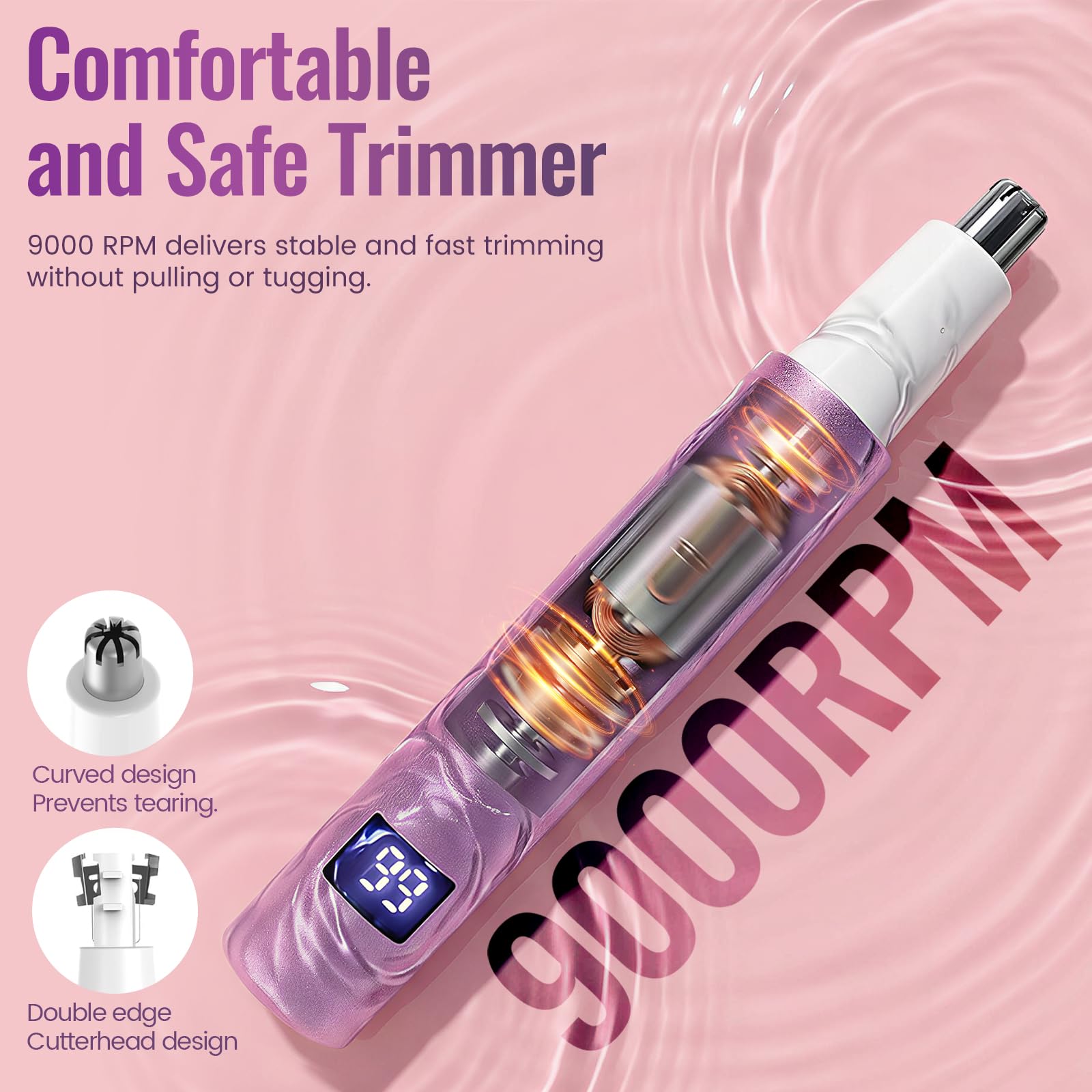 Mendaping IPX7 waterproof design makes rinsing after use easy and thorough