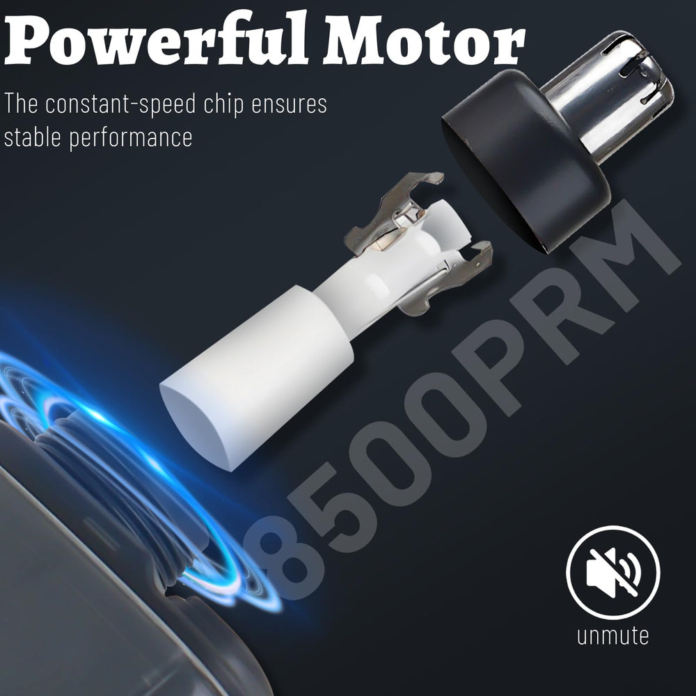 Mendaping nose trimmer with USB charging for versatile power options on the go.