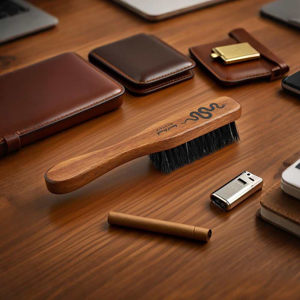 Menesia on-the-go beard care tool ready to travel.