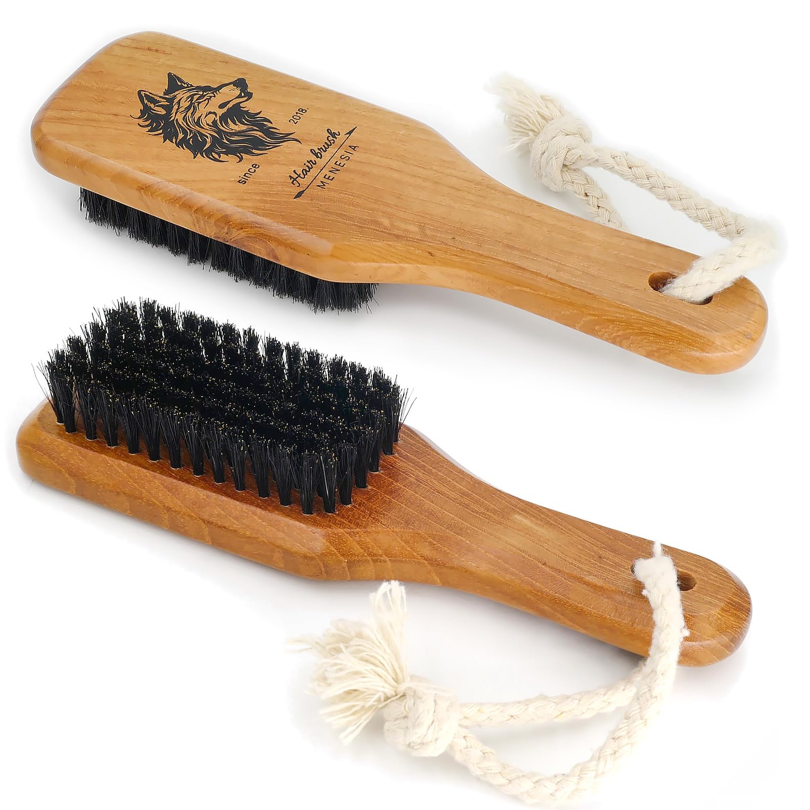 Menesia brush for slick-back styles with soft bristles