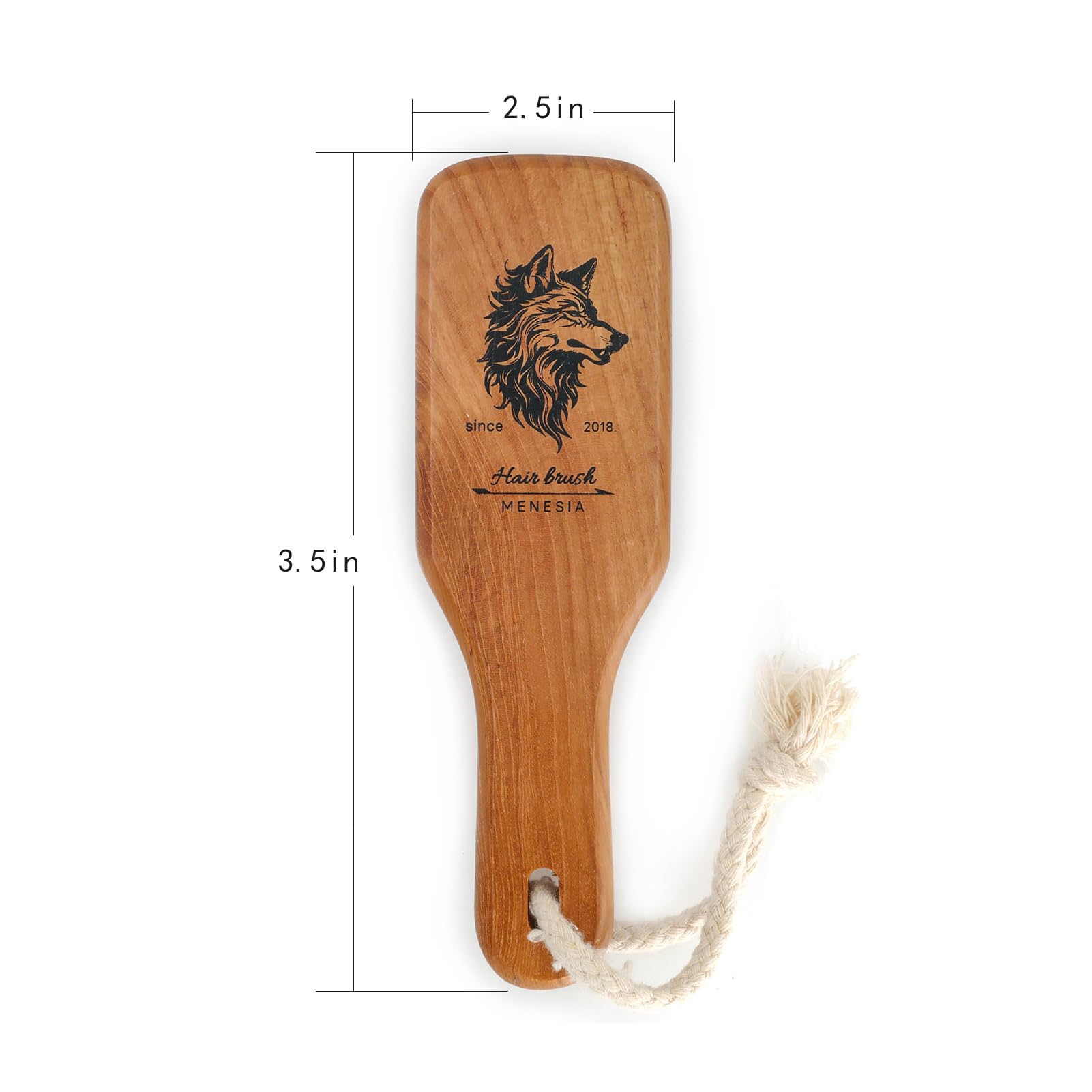 Menesia teakwood-handle brush suited for smooth brushing and sleek look