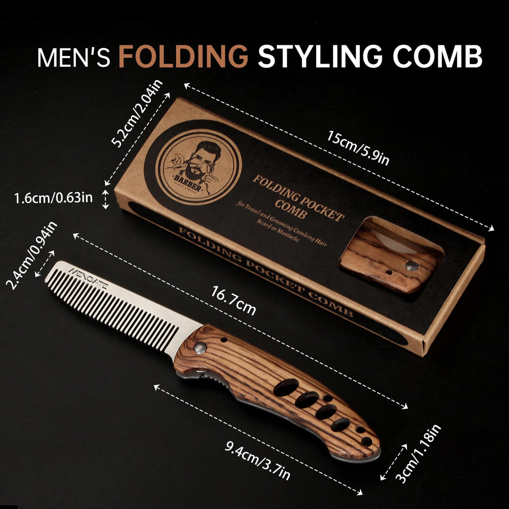 MenGate teeth glide without snagging, reducing static in grooming.