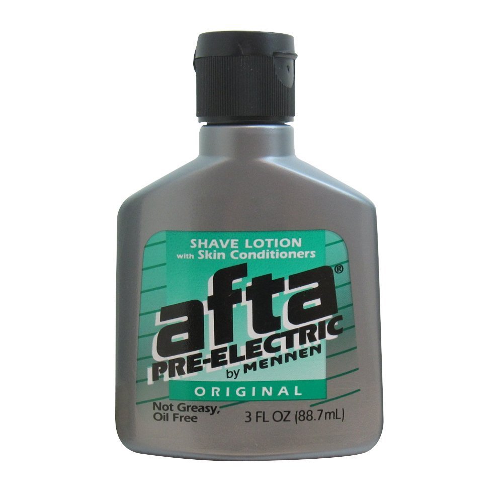 Mennen Afta pre-electric shave lotion bottle pour for a closer shave with skin conditioning