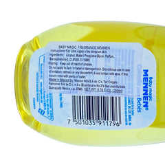 Mennen Baby Magic hypoallergenic cologne bottle after bath usage for baby calm scent.