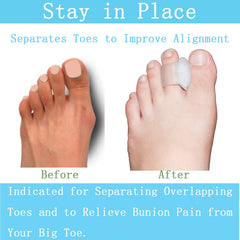 MENOCADY bunion toe aligner in shoe supports comfortable daily wear.