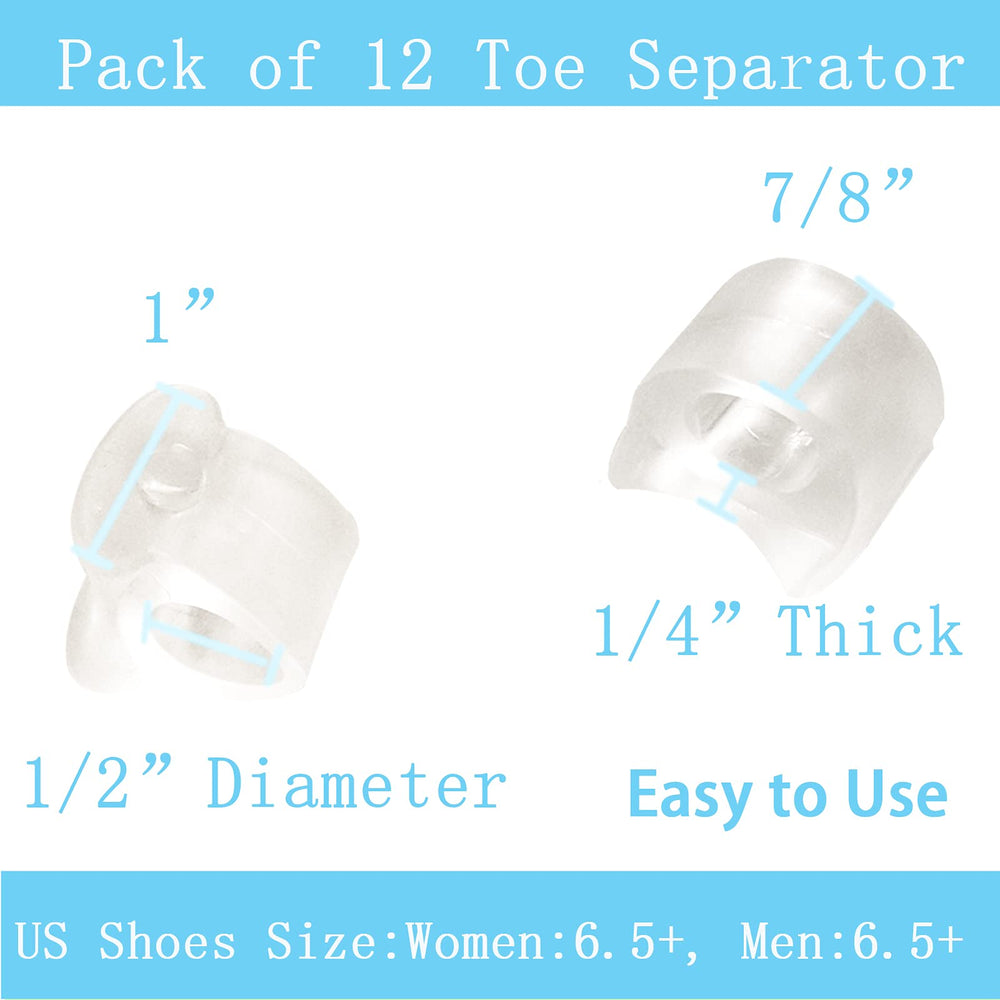 MENOCADY single-loop toe separator securely sits between toes to reduce rubbing.
