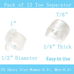 MENOCADY single-loop toe separator securely sits between toes to reduce rubbing.