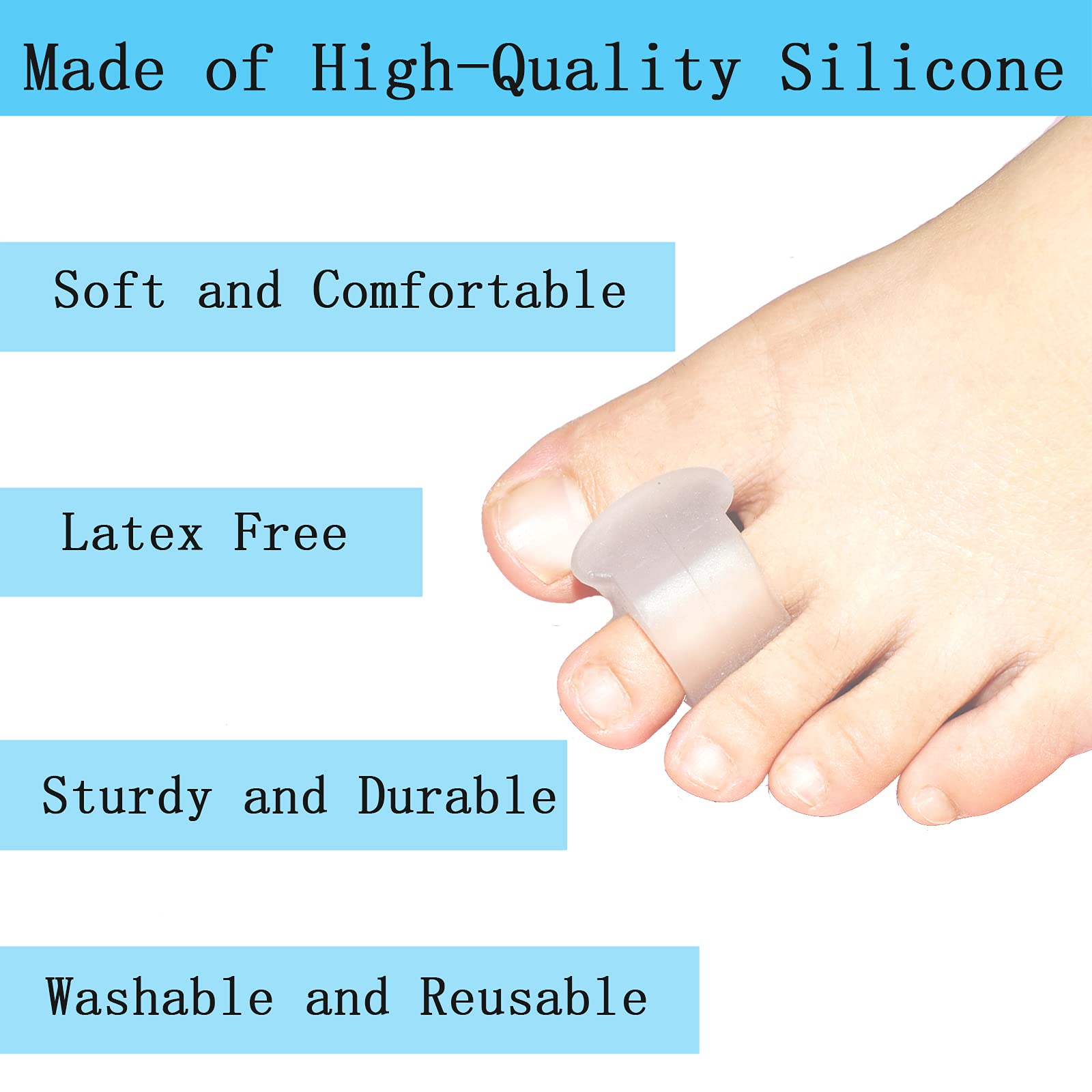 MENOCADY washable reusable silicone spacers remain latex-free and easy to clean.