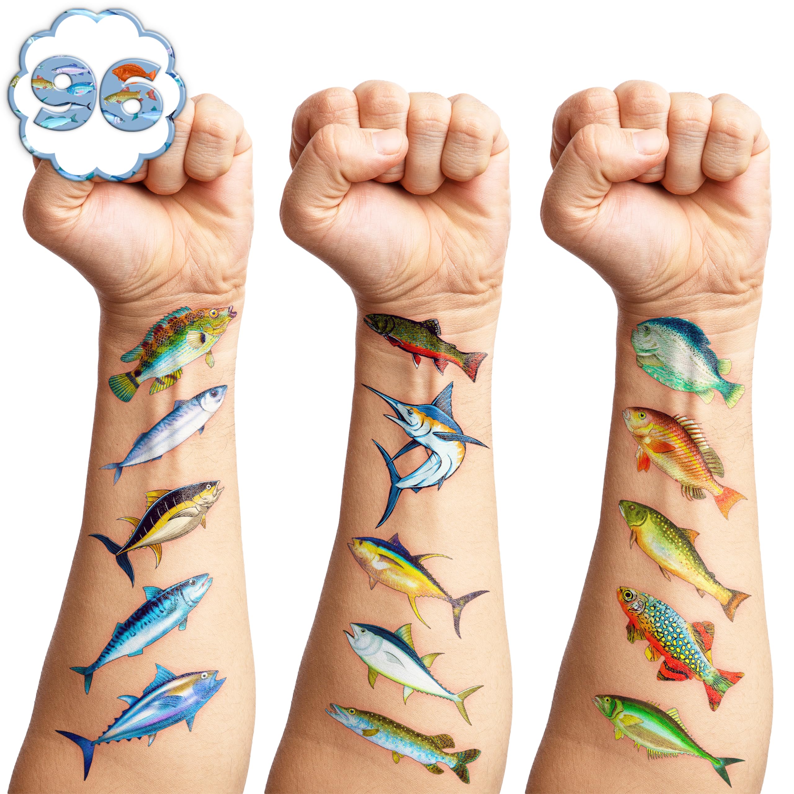 MeoIsDaBest fishing tattoos sheet 5 great for classroom rewards
