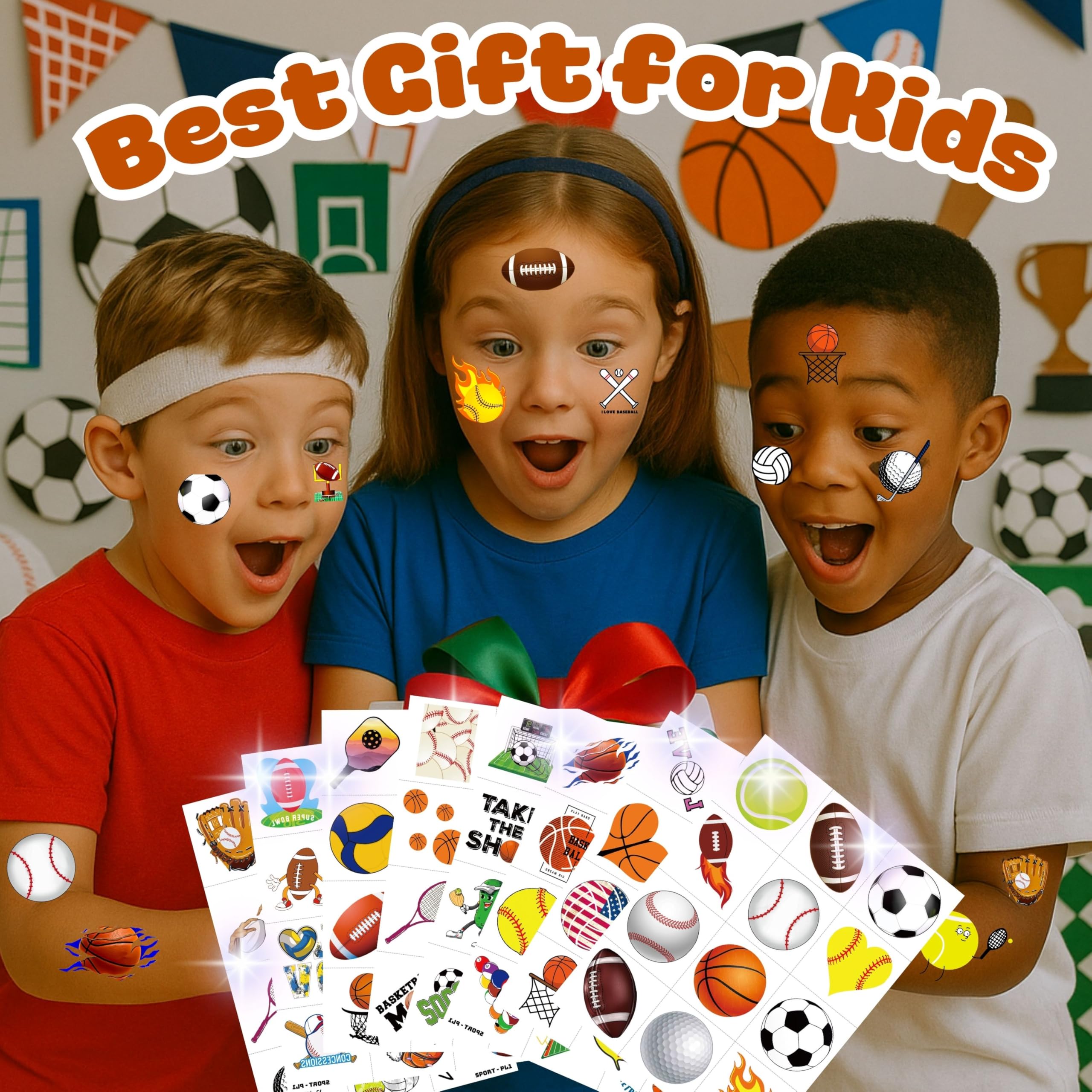 MeoIsDaBest kids applying tattoos—fun, mess-free party activity