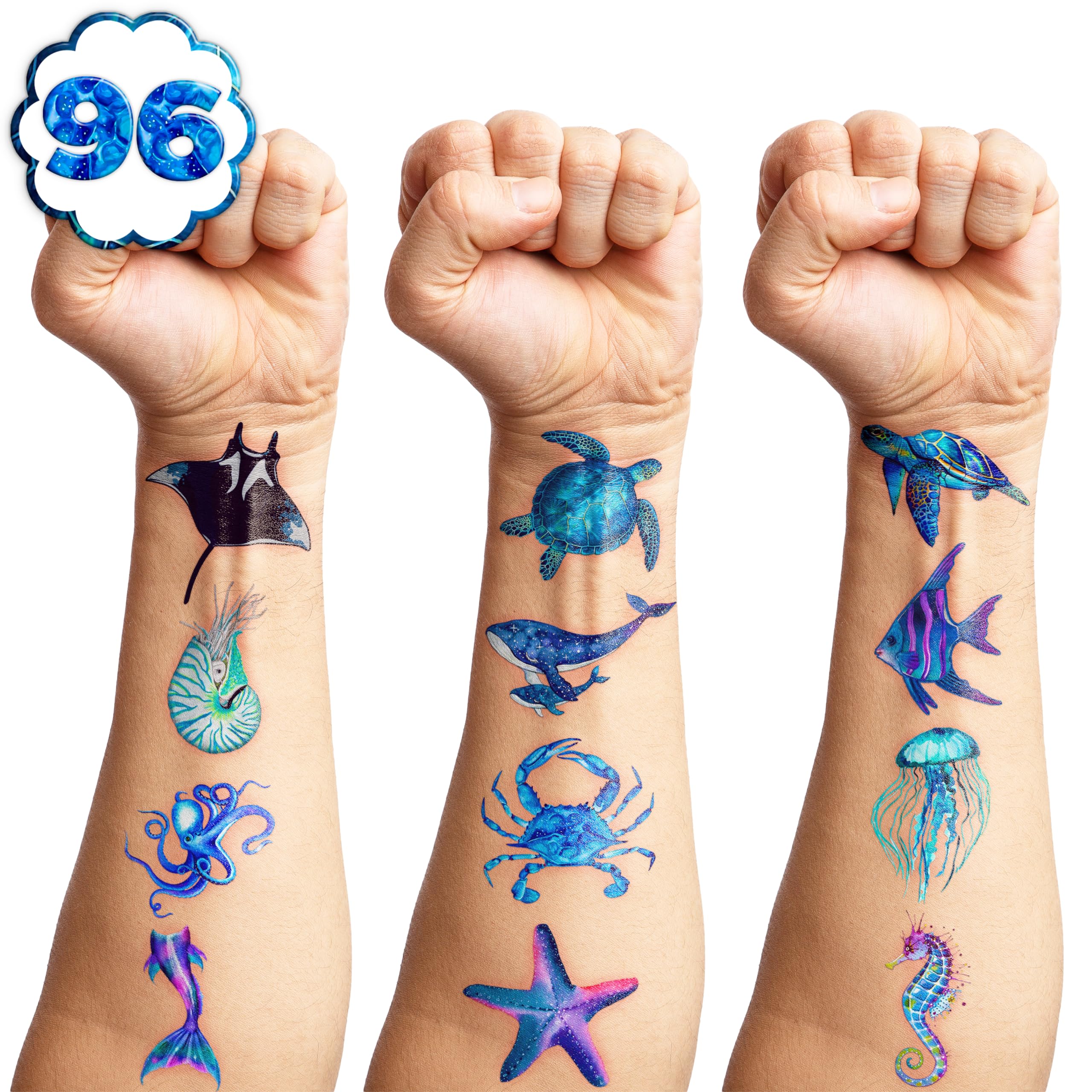 MeoIsDaBest pre-cut tattoo sheets provide quick, fun color accents.