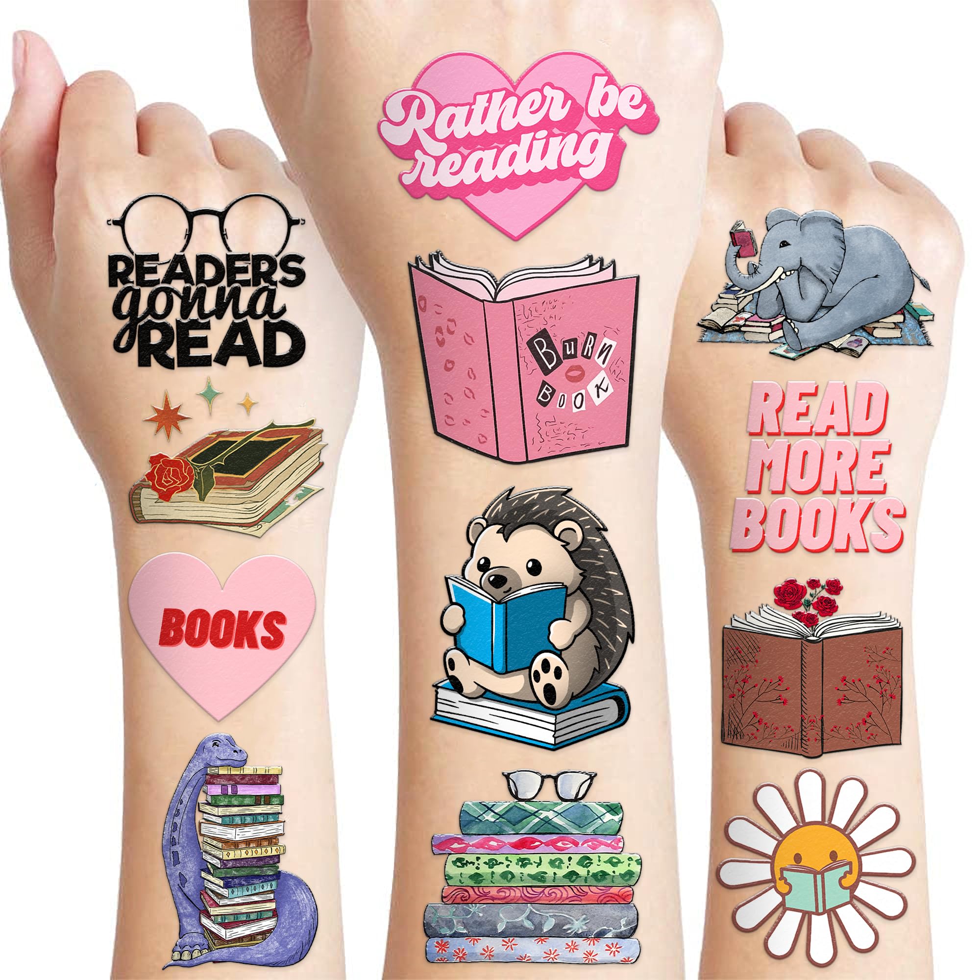 MeoIsDaBest book tattoo collection: eight sheets of colorful designs for parties and classroom rewards