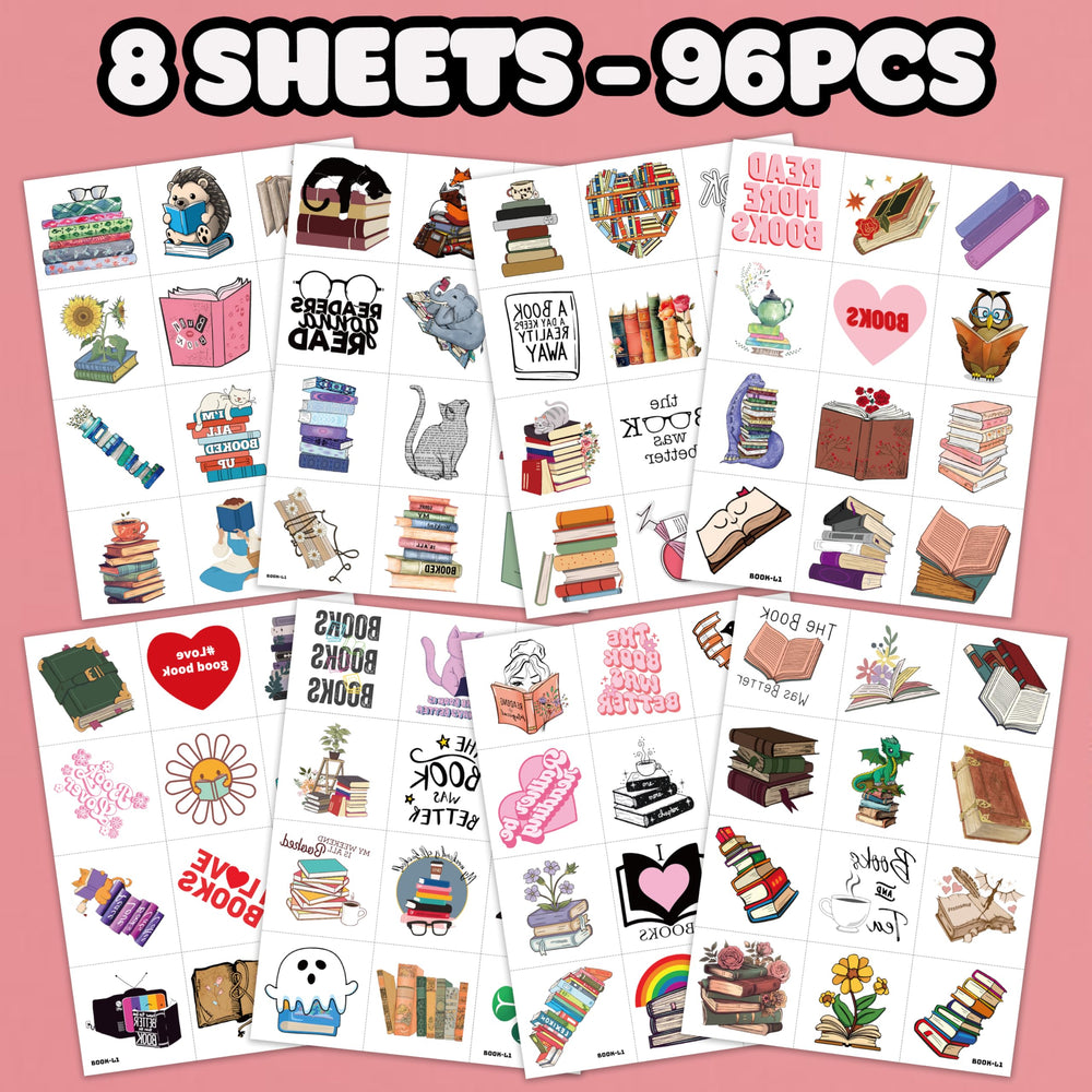 MeoIsDaBest floral heart animal tattoos bright motifs for school rewards and crafts