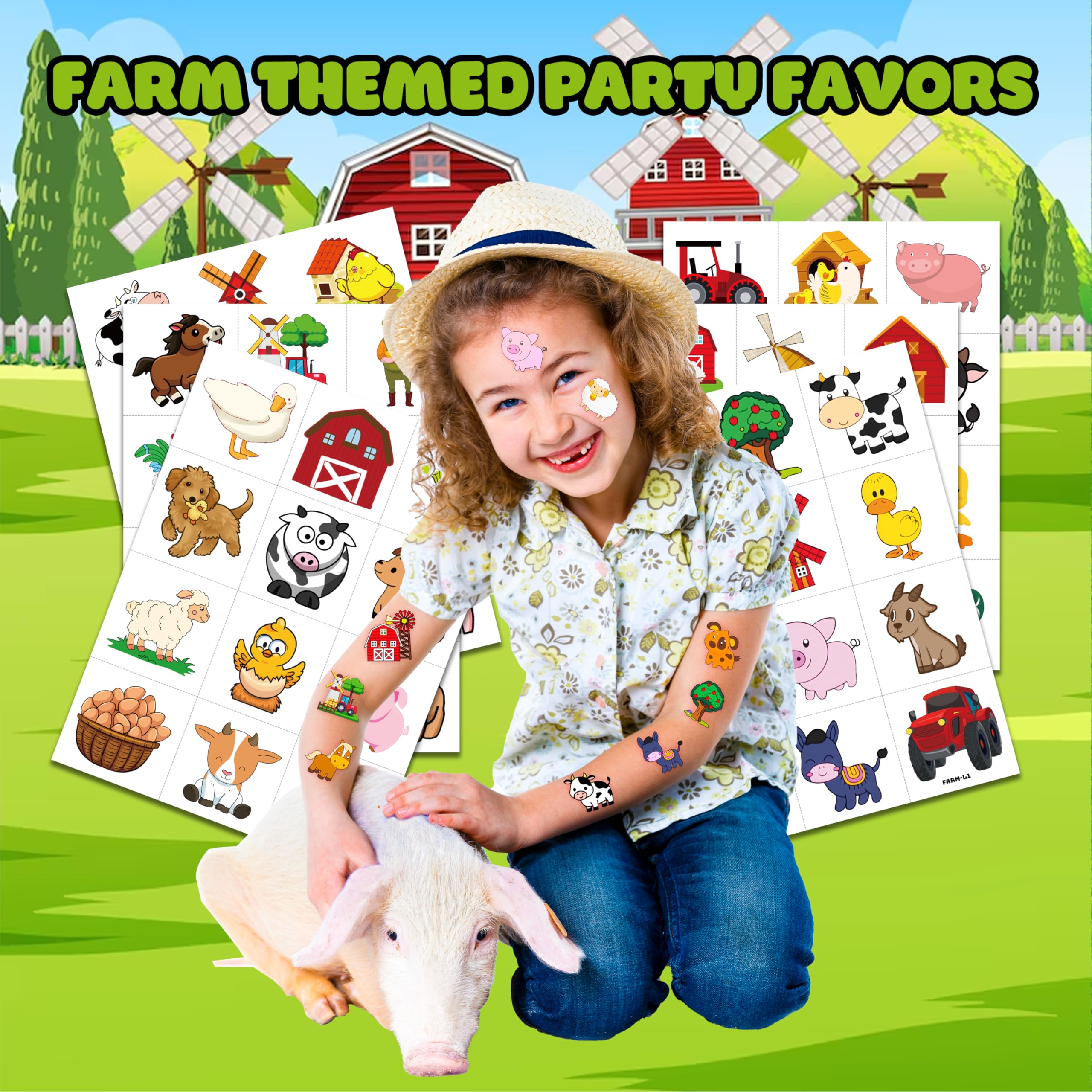 MeoIsDaBest tatuajes de cerdo para fiestas y recompensas escolares