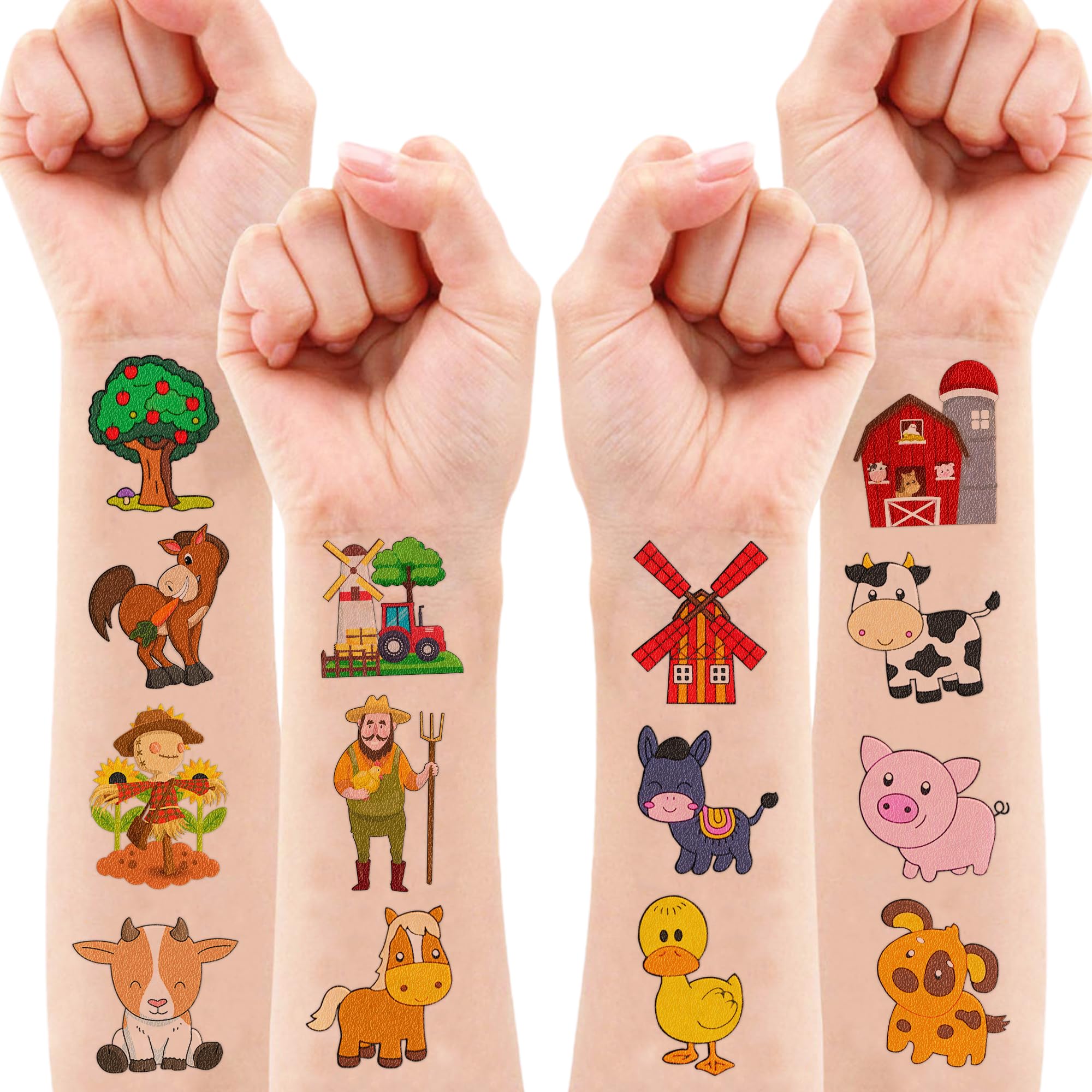 MeoIsDaBest tatuajes de granja para uso escolar