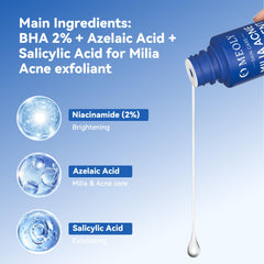 MEOLY Milia Remover, aplicación en la zona de ojos con precisión.