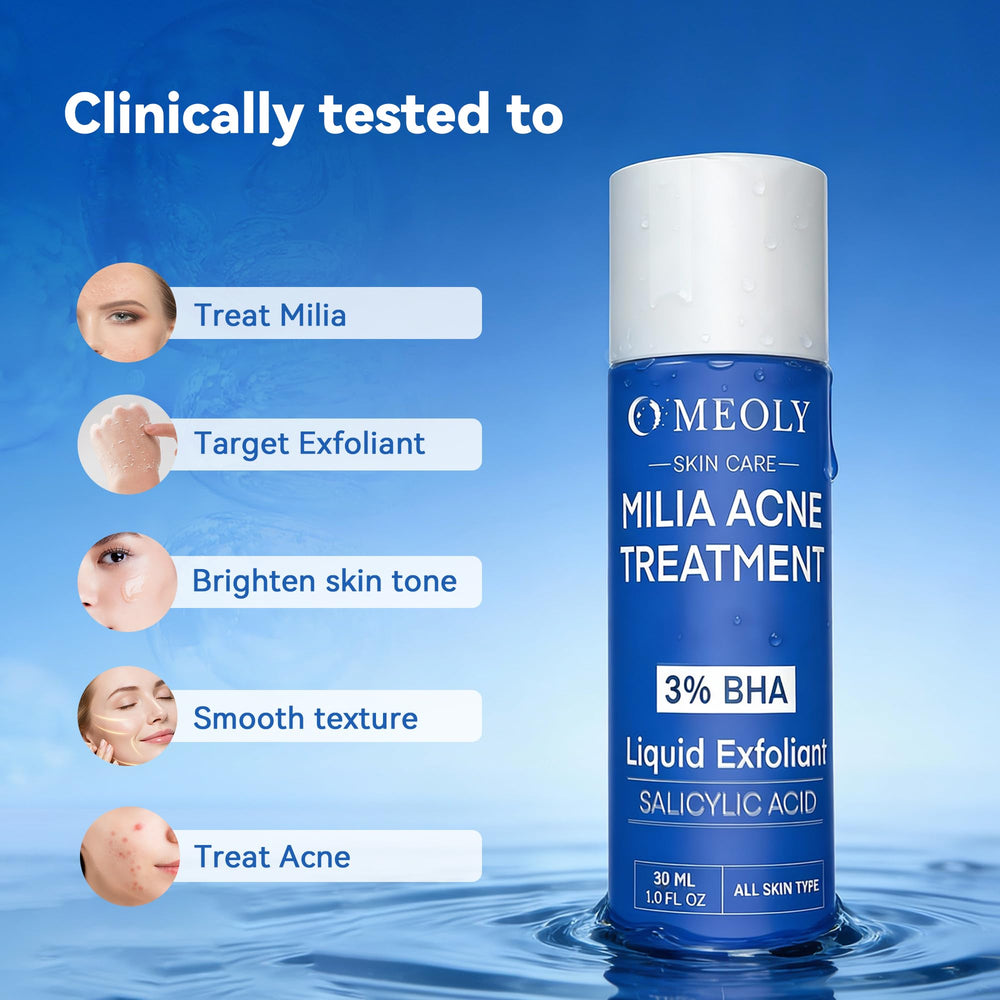 MEOLY Milia Remover, envase práctico para facilitar la rutina de cuidado.