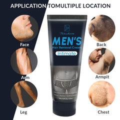 MEOLY Thrudove application scene highlights precise manscaping for comfort.