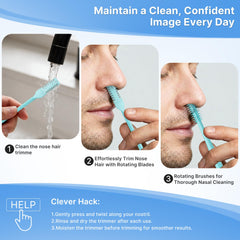 Stainless steel blades for smooth trimming with minimal tugging