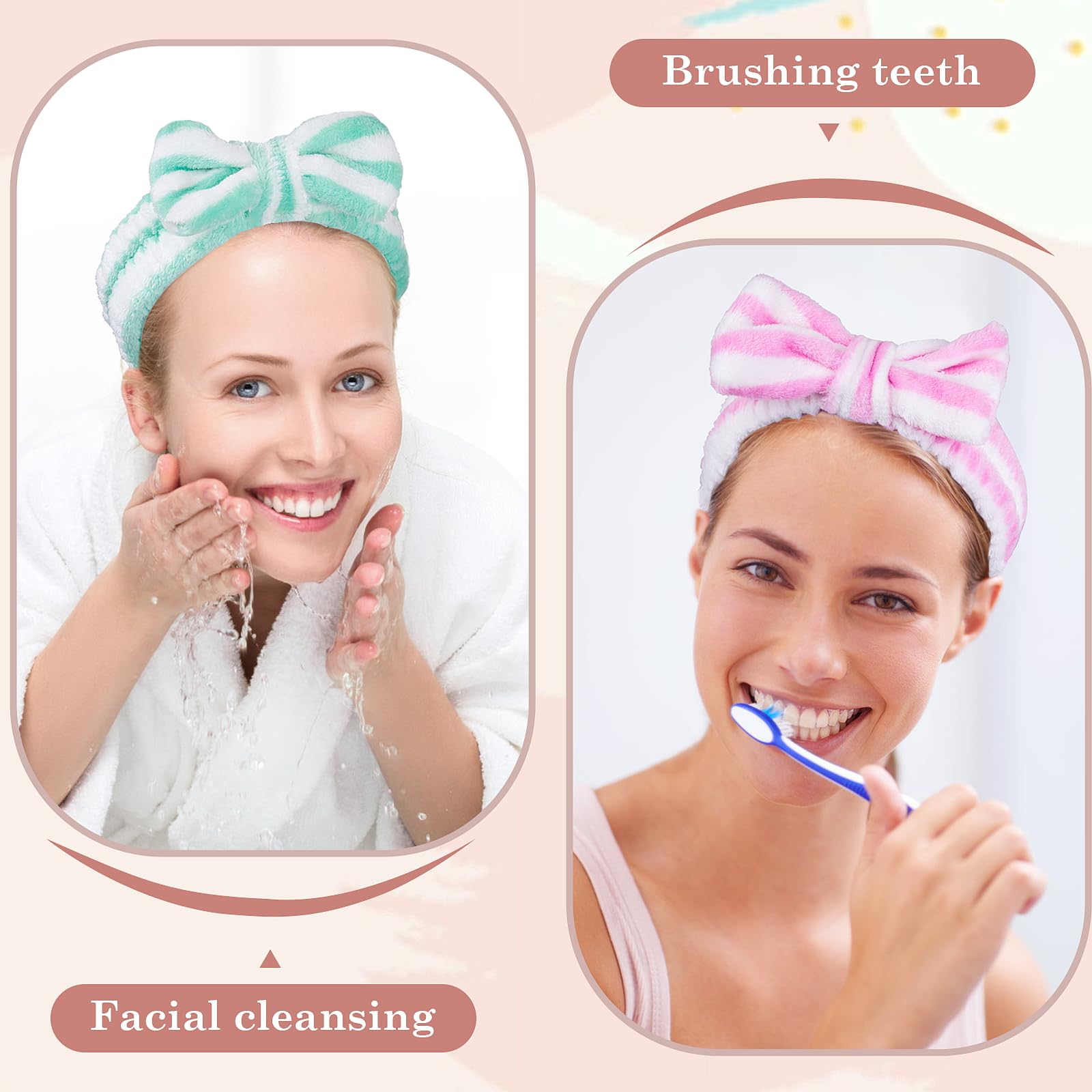 MEQHUO versatile headband for spa, makeup, and yoga use