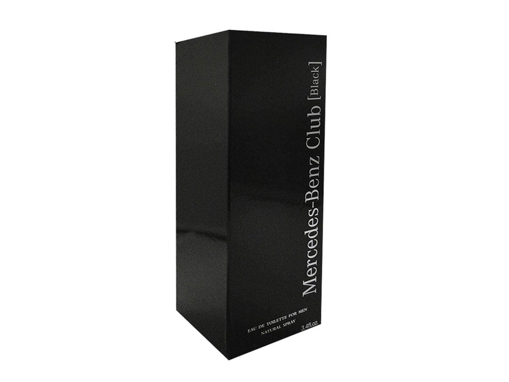Mercedes-Benz Club Black packaging box ready for gifting.