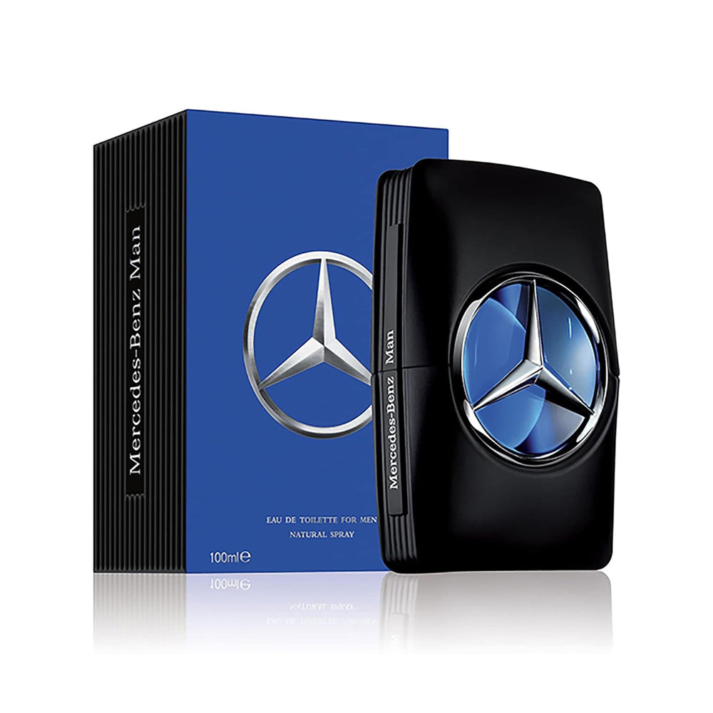 Mercedes-Benz Man bottle front view, long lasting daily scent