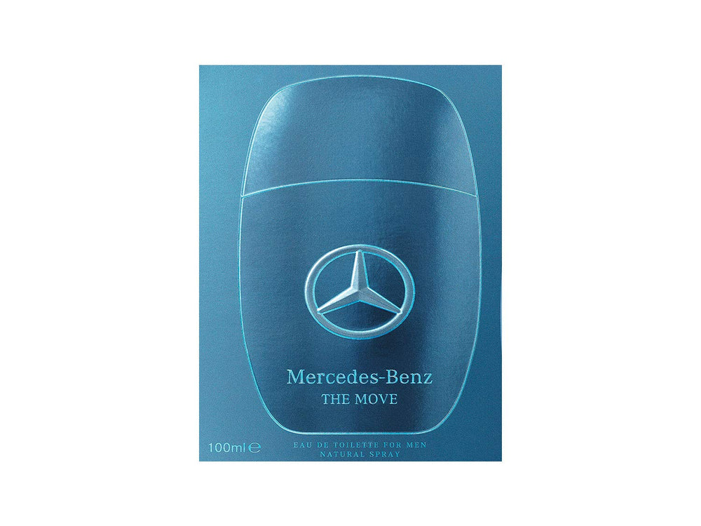 Mercedes-Benz The Move for Men packaging box showcases gift-ready presentation and brand assurance.