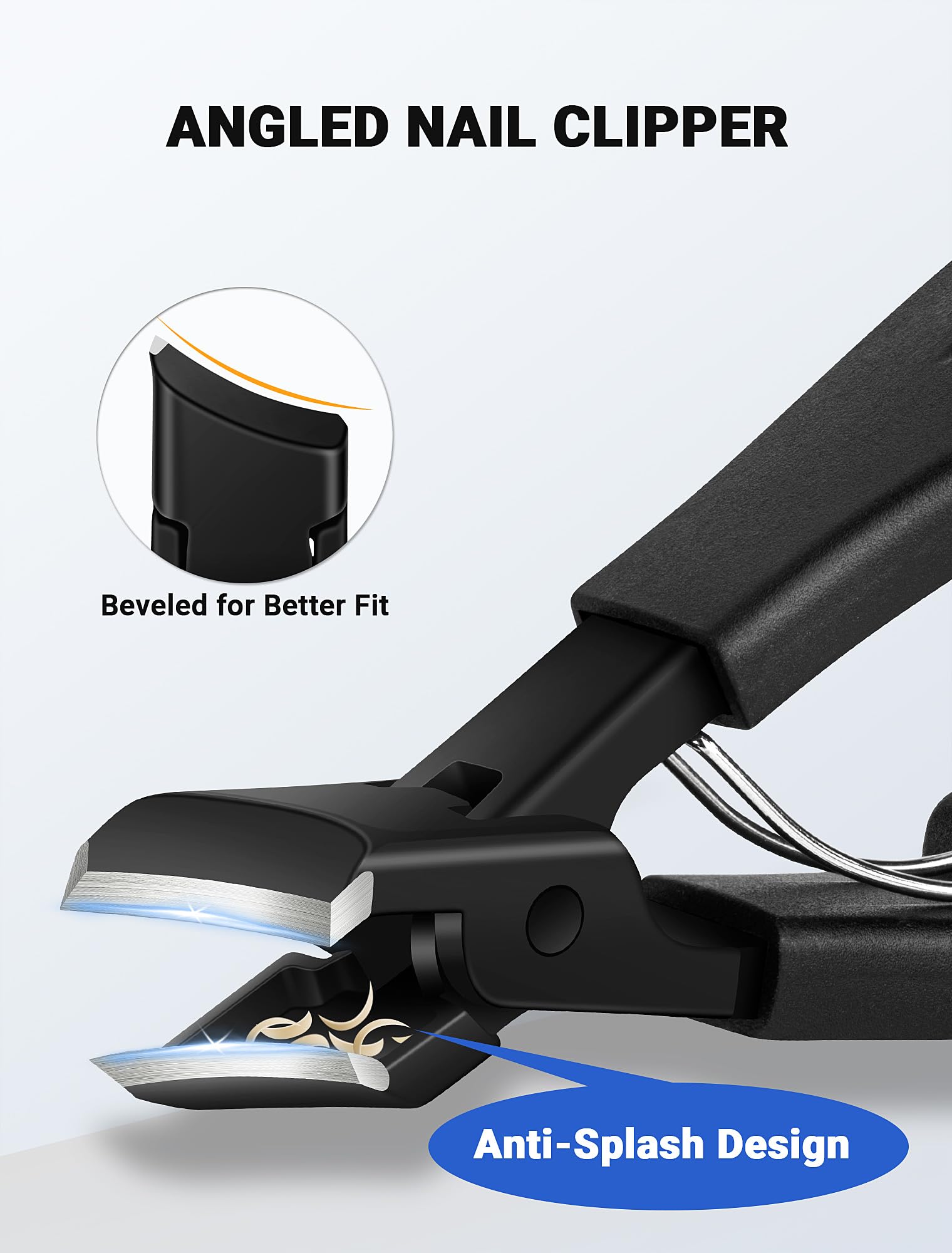 MERDTTES upgraded slanted clipper with 45° tips for clean edges.