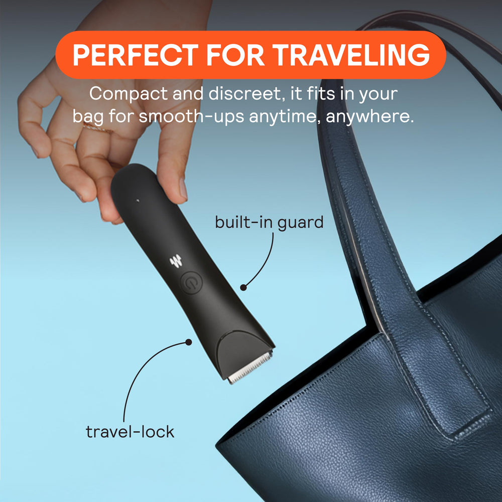 Meridian Slimmer Trimmer LED spotlight aids precision shaving.