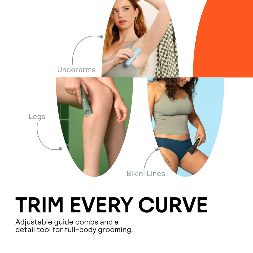 Meridian Slimmer Trimmer waterproof design for wet or dry use.