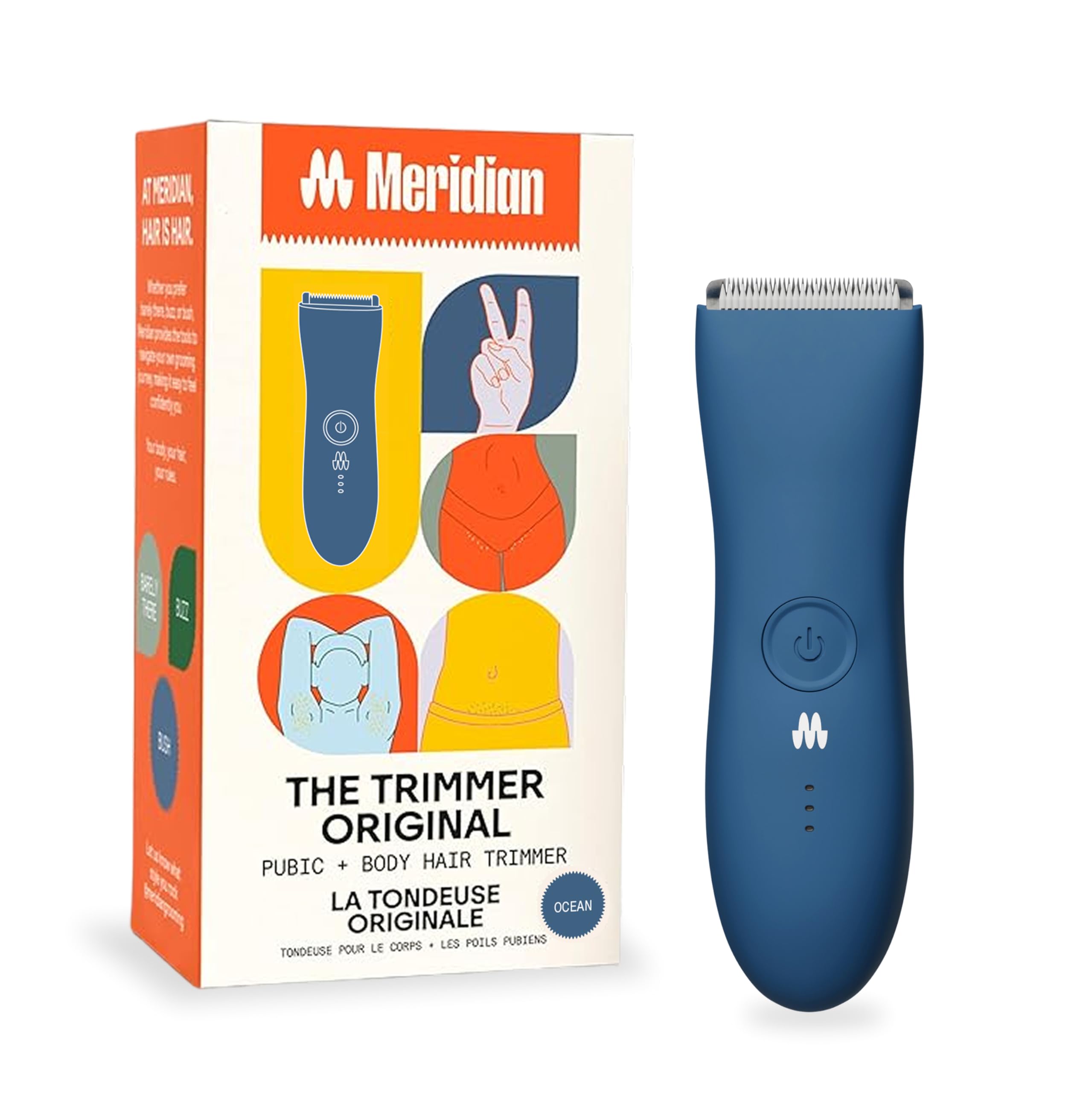 Meridian The Trimmer Original in action for wet use in the shower