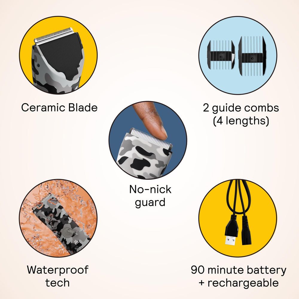 Meridian Trimmer Original Arctic ceramic blade for smooth trims with minimal irritation