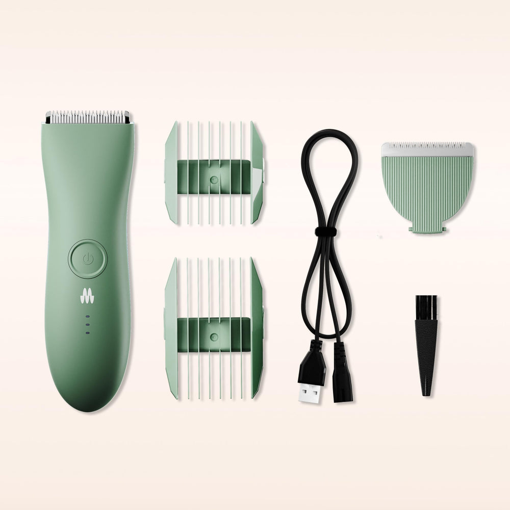 Meridian The Trimmer Original in shower scene for quick trimming.