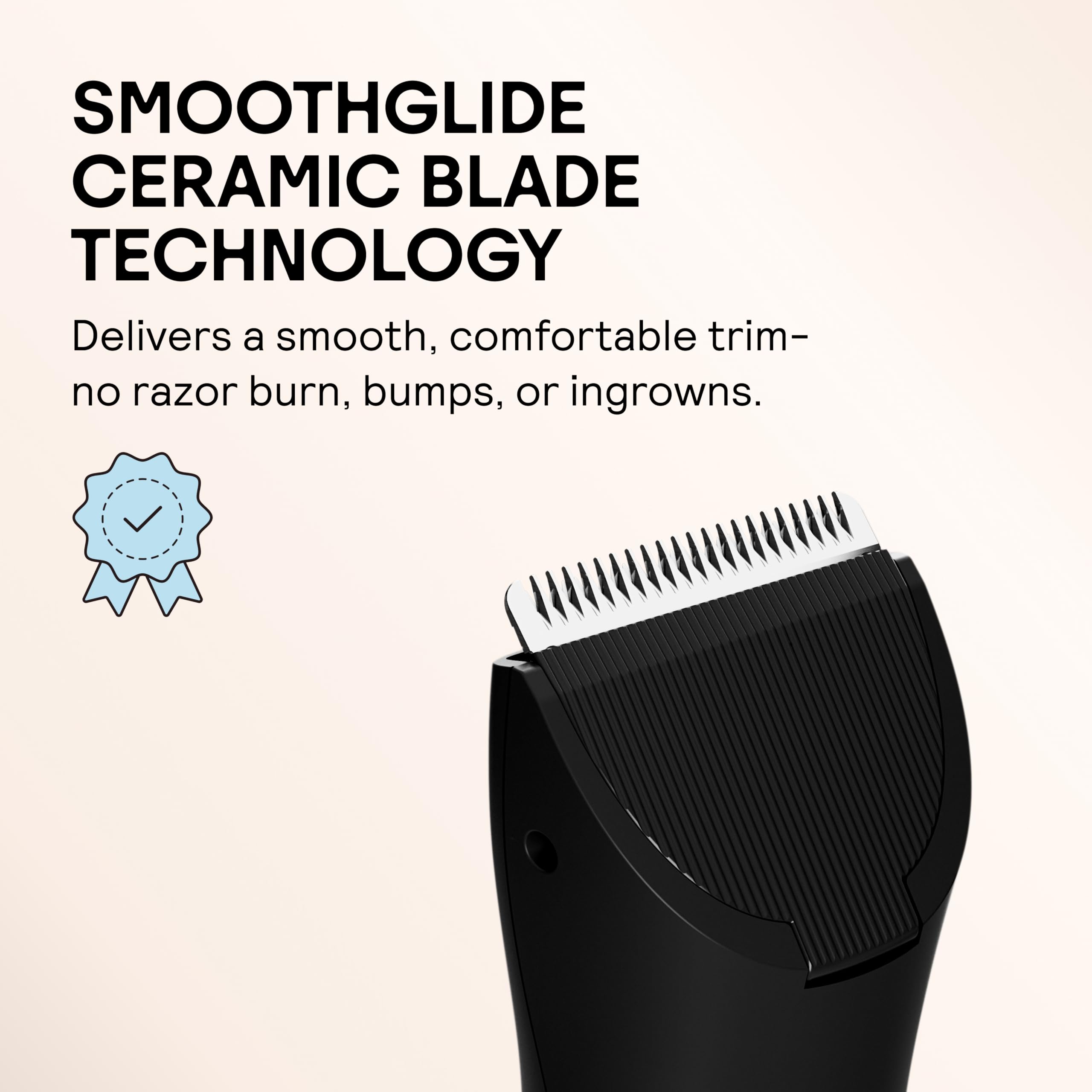 Meridian The Trimmer Original waterproof body groomer offers versatile wet and dry grooming.