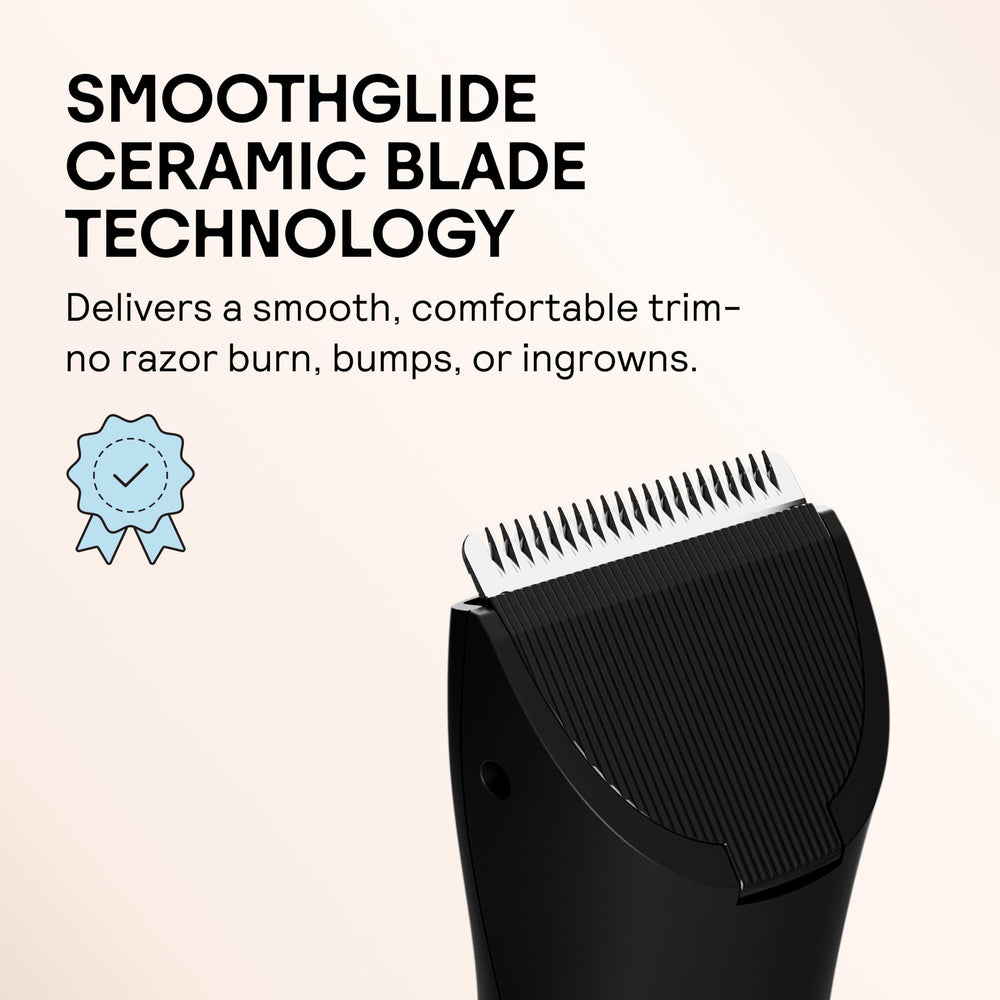 Meridian The Trimmer Original waterproof body groomer offers versatile wet and dry grooming.