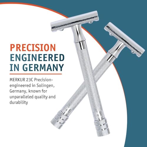 MERKUR 23C three-piece design simplifies cleaning and blade changes