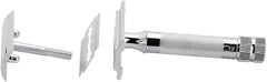 Merkur Mk34c razor head close-up showing balanced design for smooth passes.
