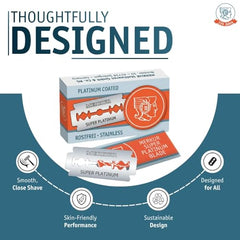 MERKUR SUPER blades shown compatible with double-edge razors