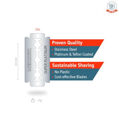 MERKUR SUPER stainless steel blades suitable for classic wet shaves